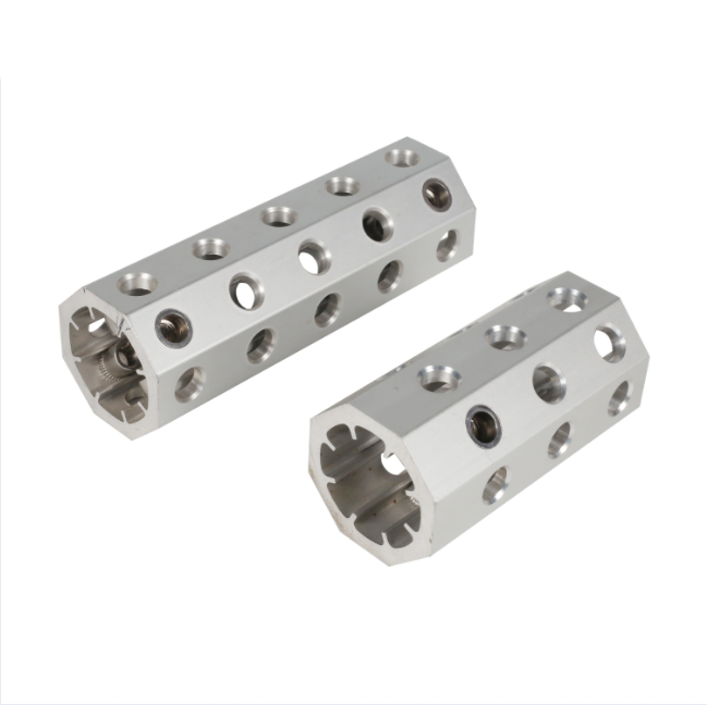 Octagon Customized Aluminum CNC Drilling Profile Accessory Extrusion