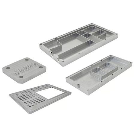 Custom Extrusion Aluminum Enclosure Conductive Anodizing CNC Machined Profile