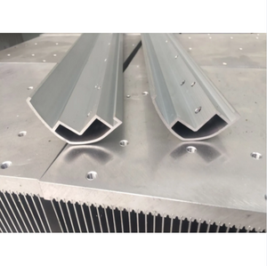 Industrial Aluminum Frame Silver Anodized Drilling Extruded Profile 