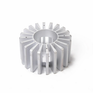 Aluminum Heat Sink Customized CNC Machining Round Shape Extrusion 