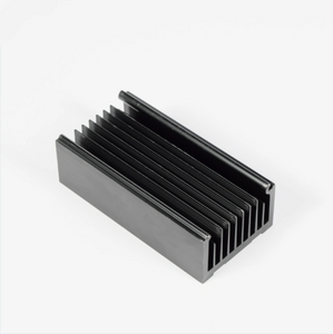Custom Charcoal Gray Anodized Heat Sink Extrusion Aluminum Profile