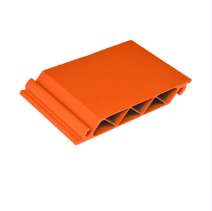Orange Powder Painted Customize Aluminum Extrusion Decoration Profile