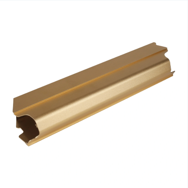 Golden Anodized OEM Customized Industrial 6063 Aluminium Alloy Extruded Profile