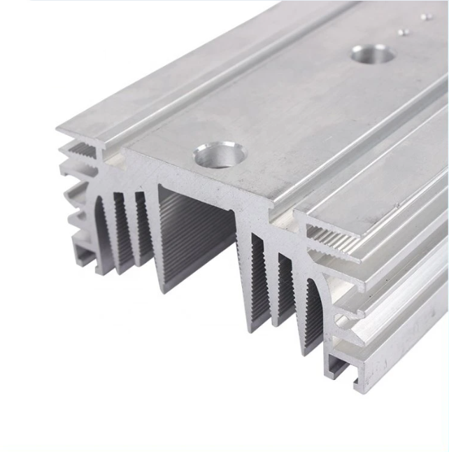 Aluminum Custom Dimension Heat Sink Anodized Extrusion Profile